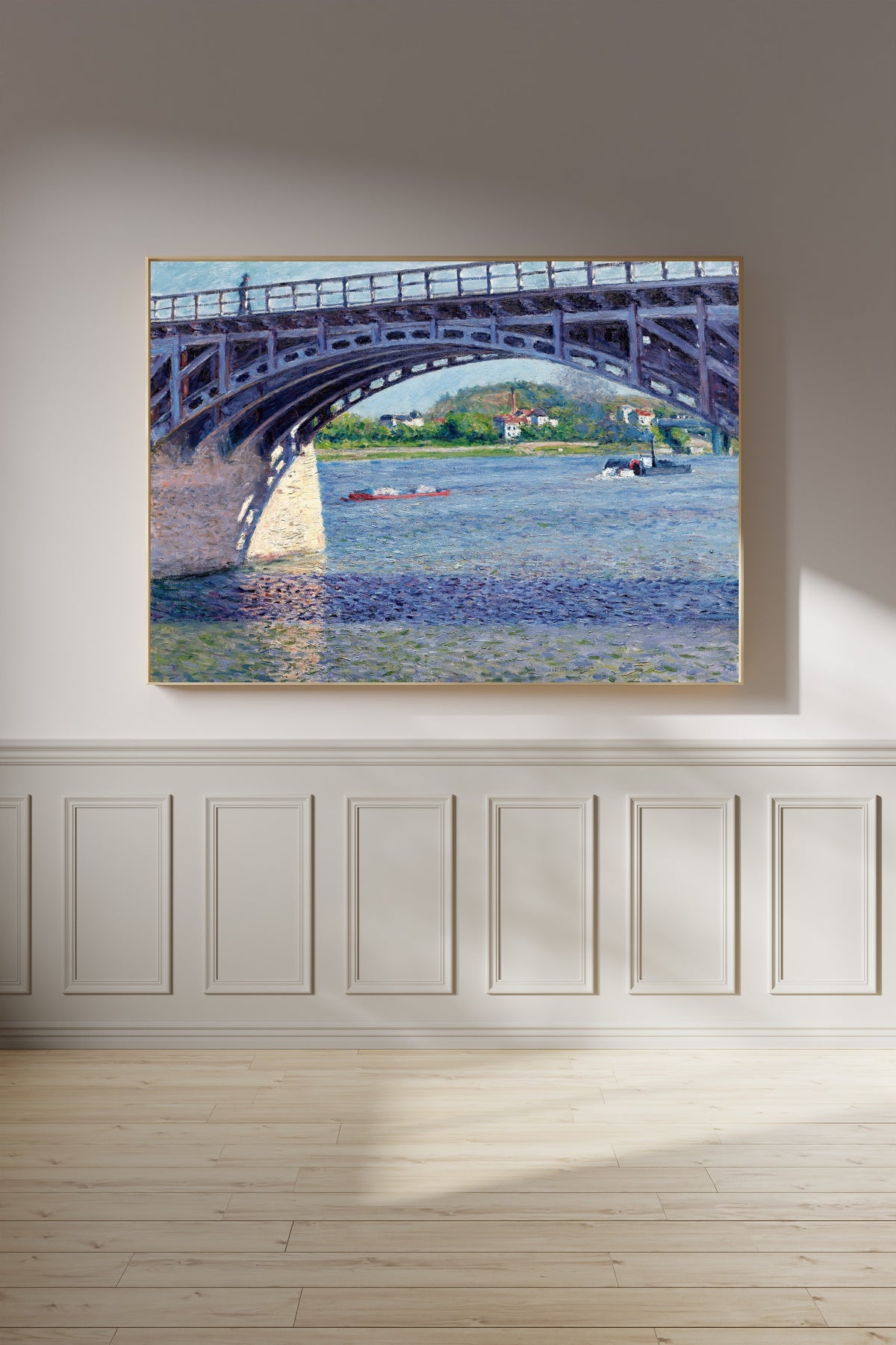 Gustave Caillebotte — The Argenteuil Bridge and the Seine | Fine Art Print