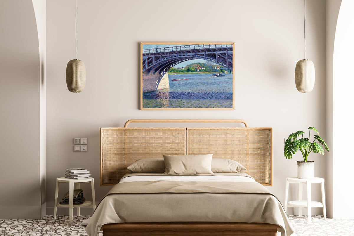 Gustave Caillebotte — The Argenteuil Bridge and the Seine | Fine Art Print