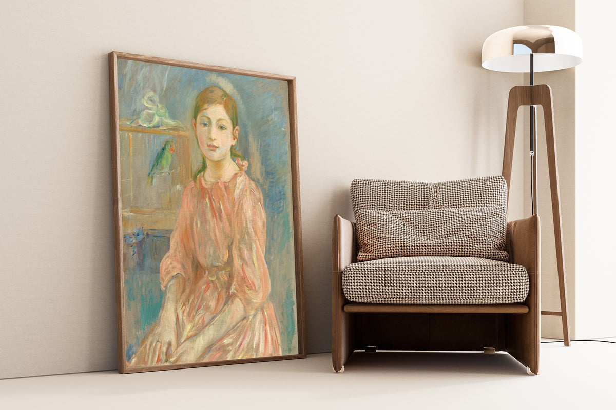 Berthe Morisot — The Artist's Daughter with a Parakeet | Fine Art Print