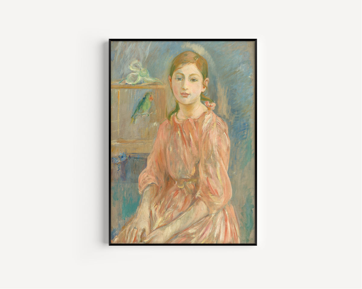 Berthe Morisot — The Artist's Daughter with a Parakeet | Fine Art Print