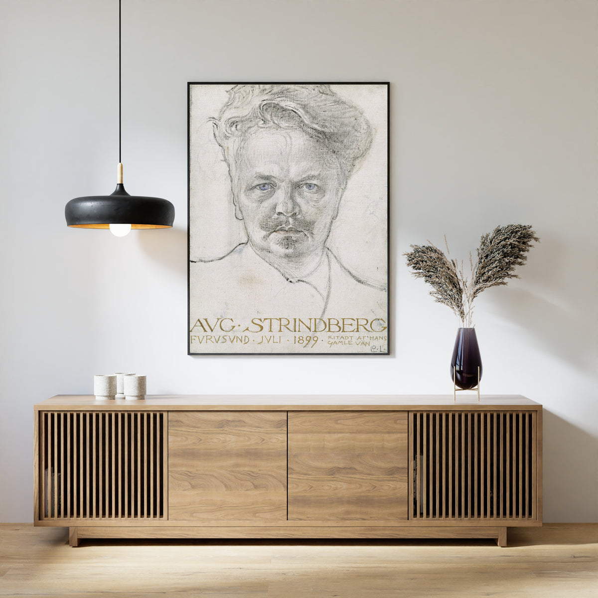 Carl Larsson — The Author August Strindberg | Fine Art Print