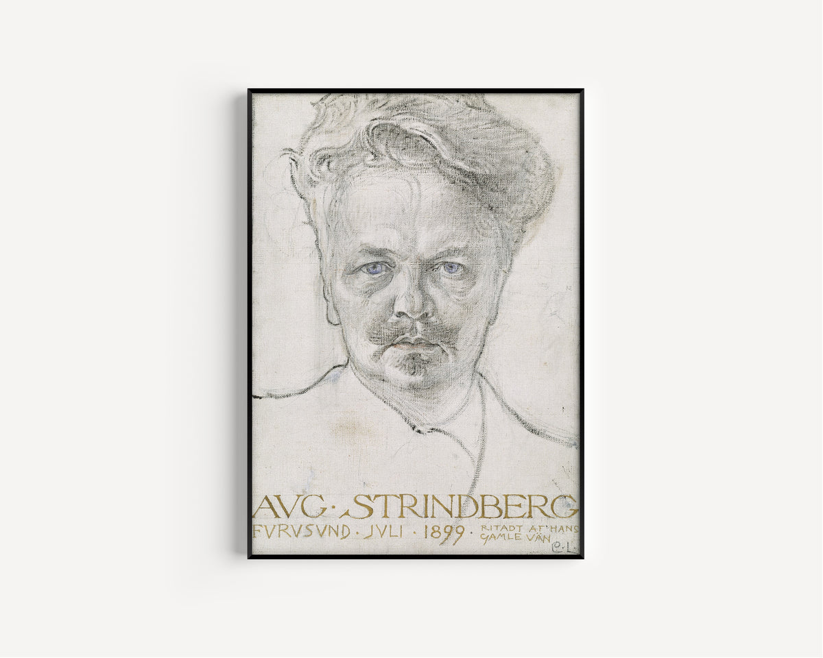Carl Larsson — The Author August Strindberg | Fine Art Print