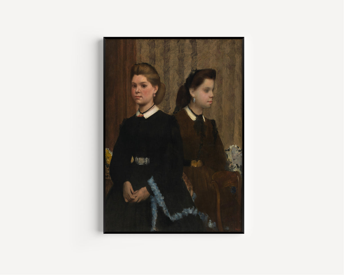 Edgar Degas — The Bellelli Sisters (Giovanna and Giuliana Bellelli) | Fine Art Print