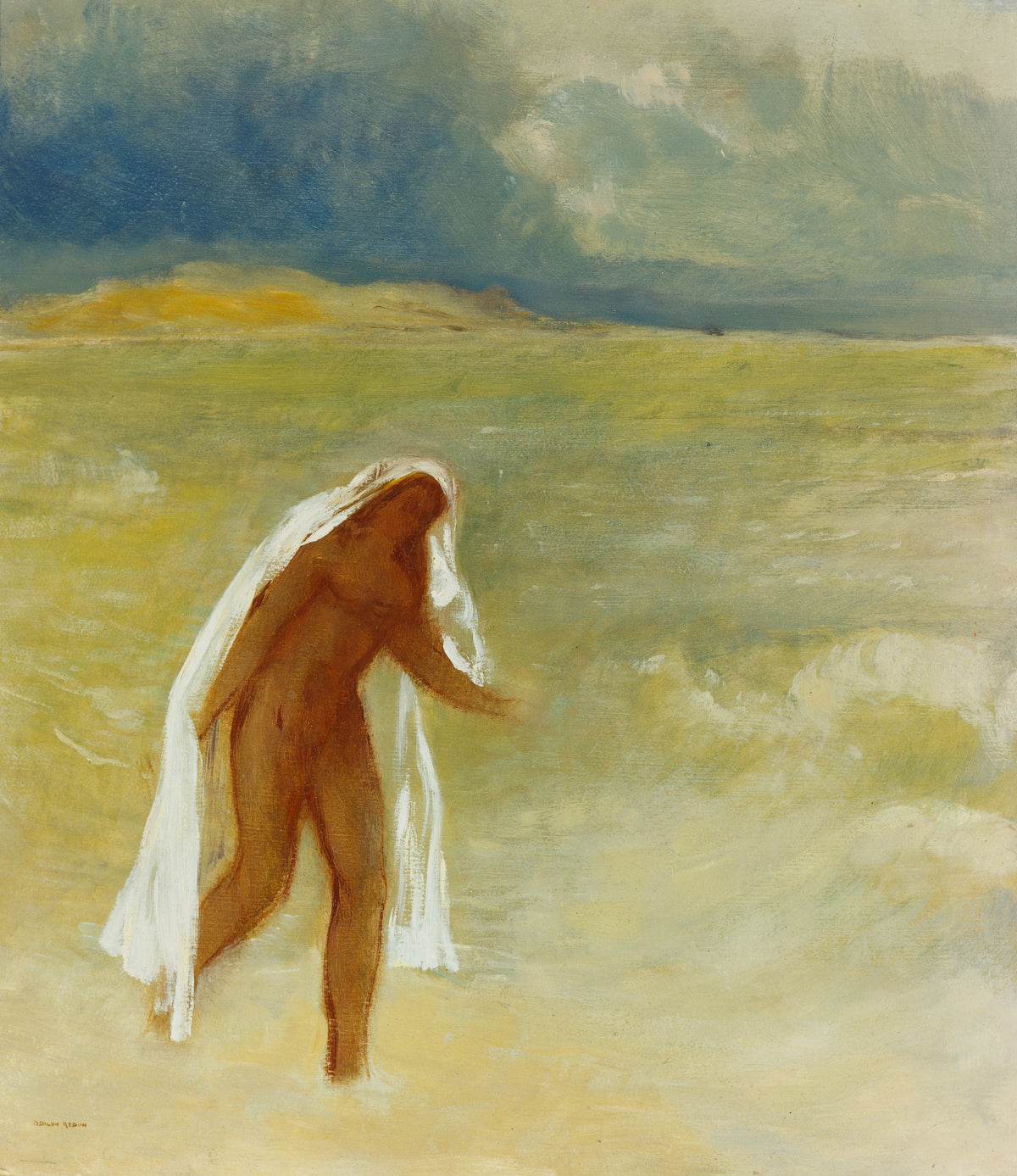 Odilon Redon — The Birth of Venus (Wading from the Surf) | Symbolist Art Print
