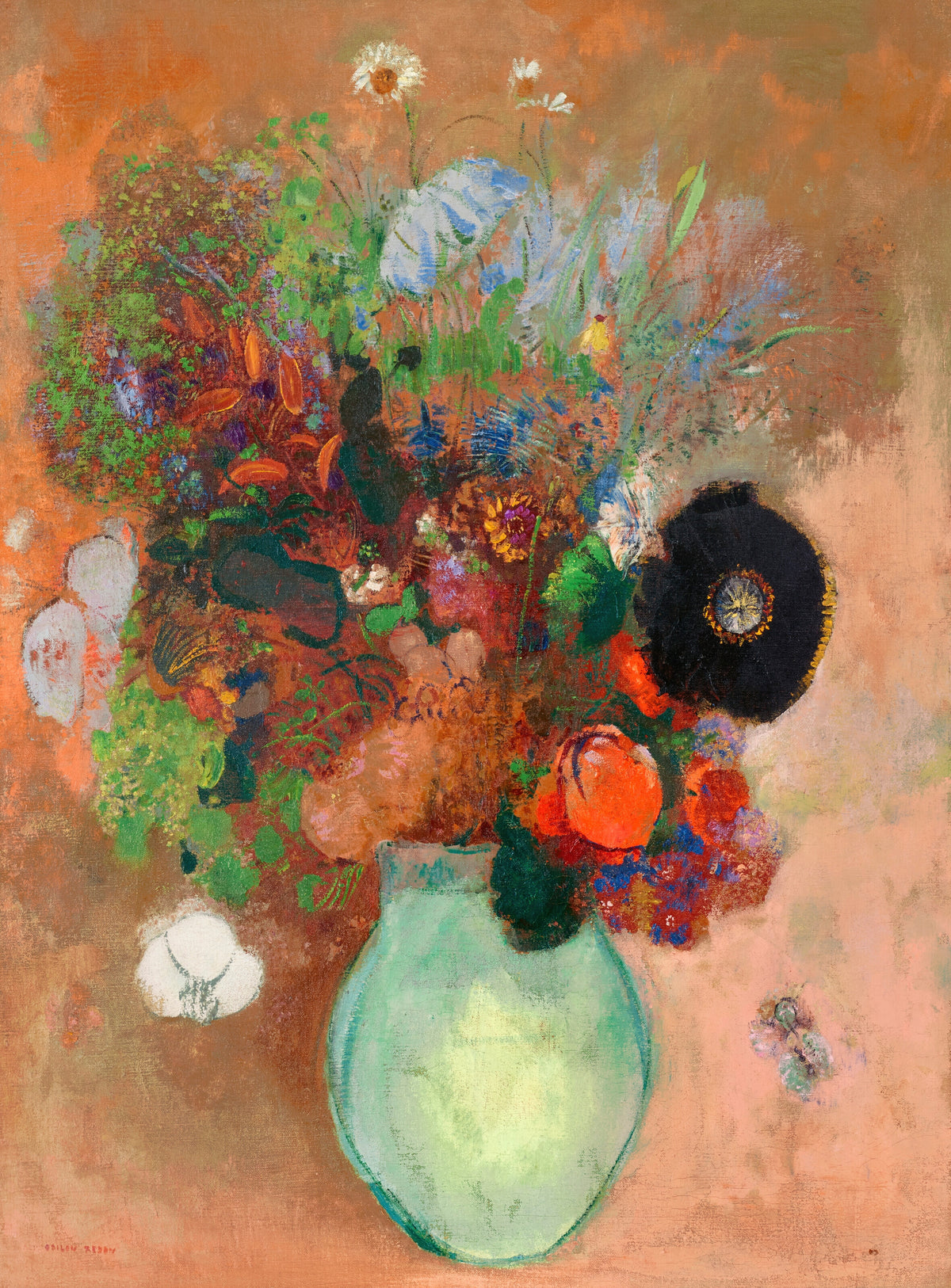 Odilon Redon — The Black Poppy | Symbolist Art Print