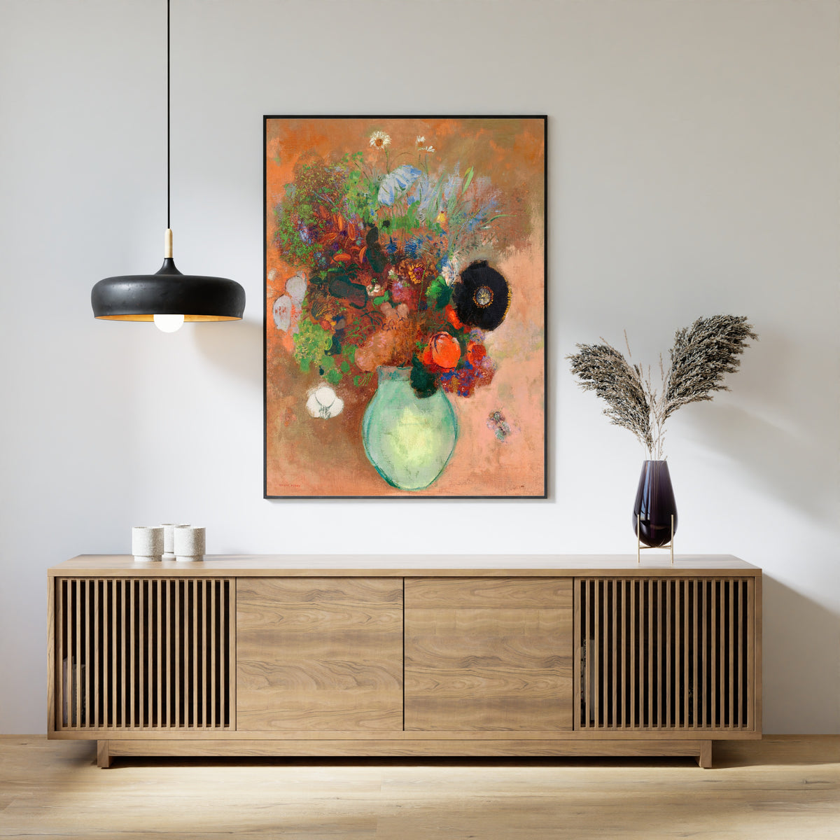 Odilon Redon — The Black Poppy | Symbolist Art Print