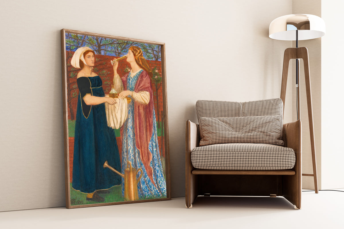 Dante Gabriel Rossetti — The Bower Garden | Pre-Raphaelite Art Print
