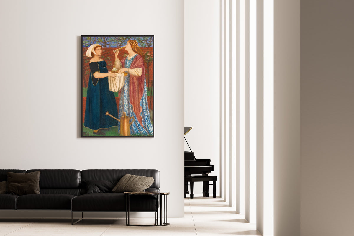 Dante Gabriel Rossetti — The Bower Garden | Pre-Raphaelite Art Print