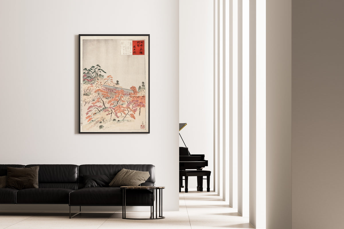 Kobayashi Kiyochika — The Bridge Tsutenkyo, Kyoto | Japanese Woodblock Print (Ukiyo-e)