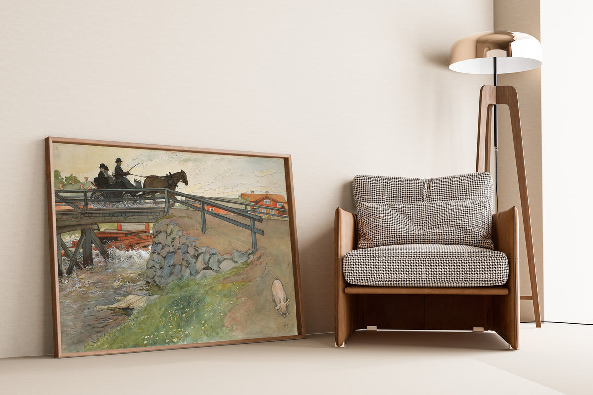 Carl Larsson — The Bridge | Swedish Watercolour Print