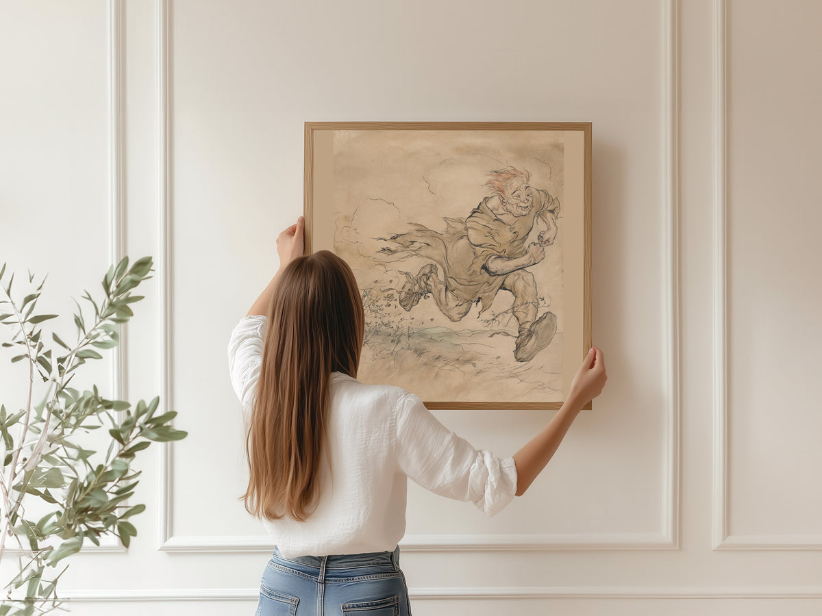 Arthur Rackham — The Carl of the Drab Coat | Fairy Tale Illustration Print