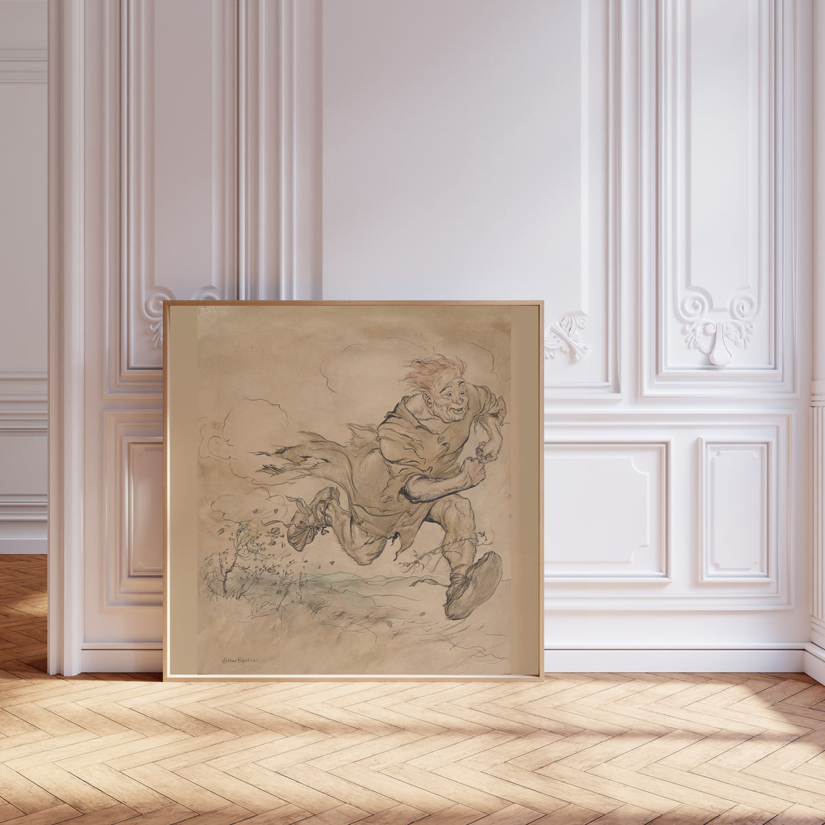 Arthur Rackham — The Carl of the Drab Coat | Fairy Tale Illustration Print