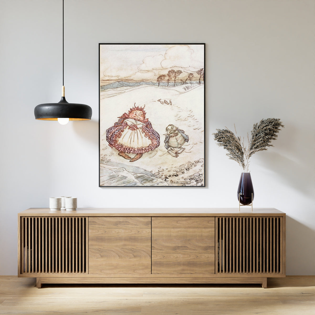 Arthur Rackham — The Crab and His Mother | Fable Illustration Print