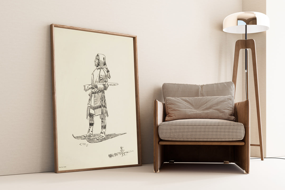 Charles M. Russell — The Cree Indian | Western Illustration Print