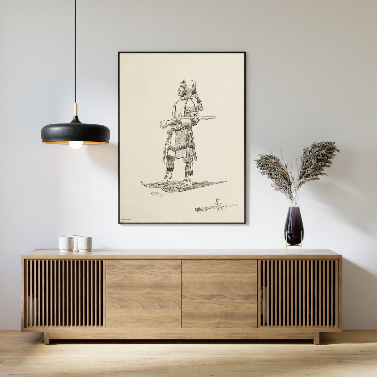 Charles M. Russell — The Cree Indian | Western Illustration Print