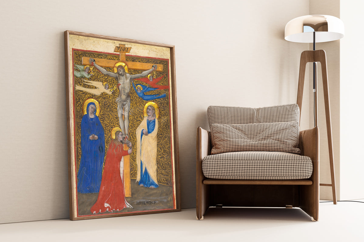 Niccolò di Giacomo da Bologna — The Crucifixion | Illuminated Manuscript Print