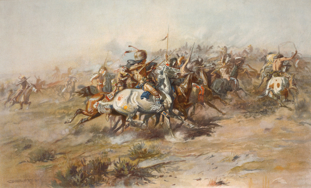 Charles M. Russell — The Custer Fight | Western Art Print