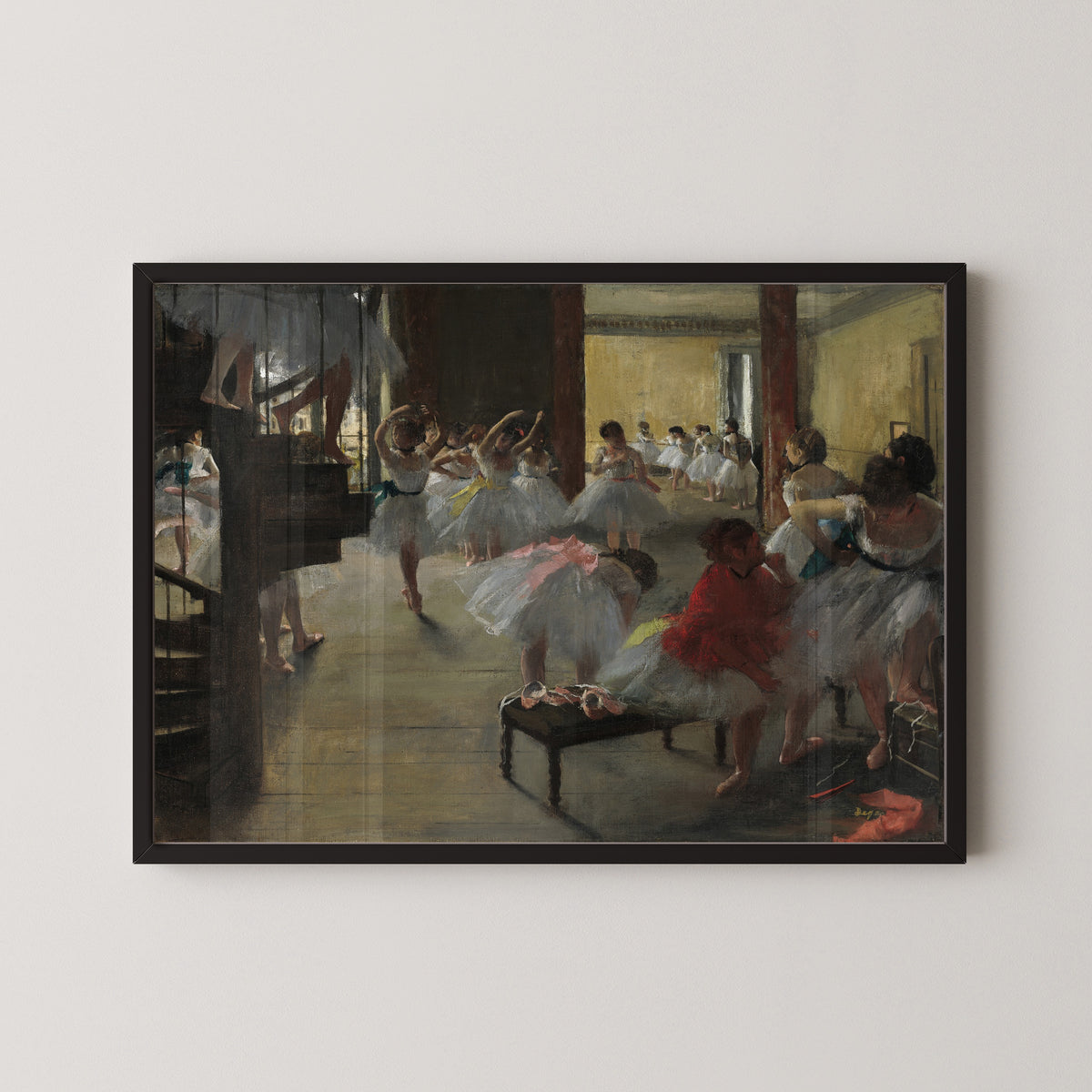Edgar Degas — The Dance Class (with a Spiral Staircase) | Fine Art Print
