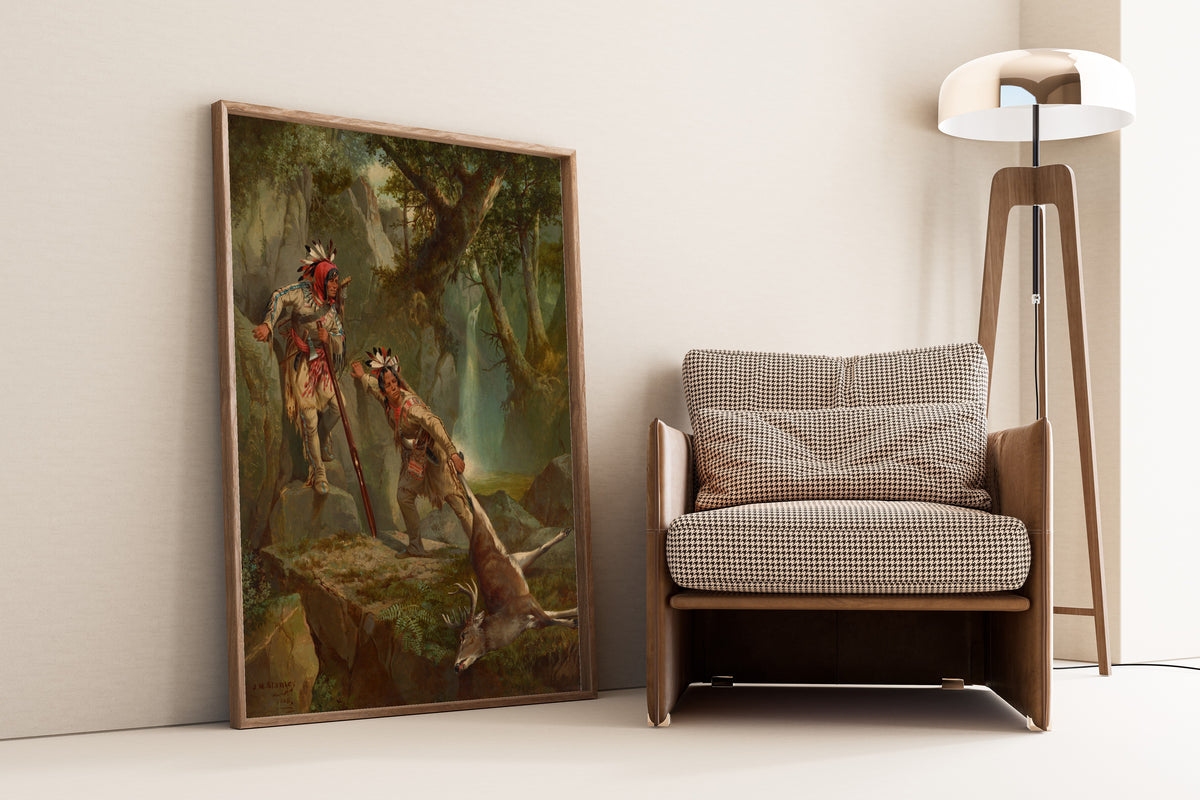 John Mix Stanley — The Deer-Slayers | Western Art Print