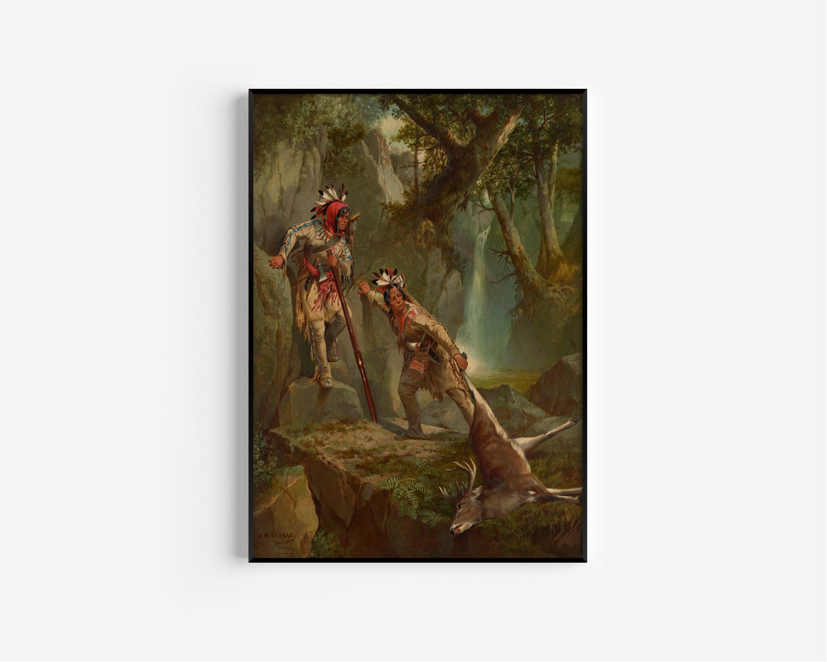 John Mix Stanley — The Deer-Slayers | Western Art Print