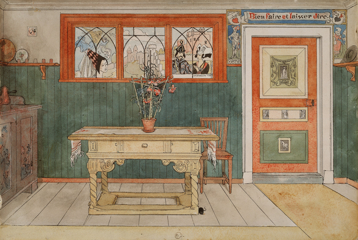 Carl Larsson — The Dining Room | Swedish Watercolour Print