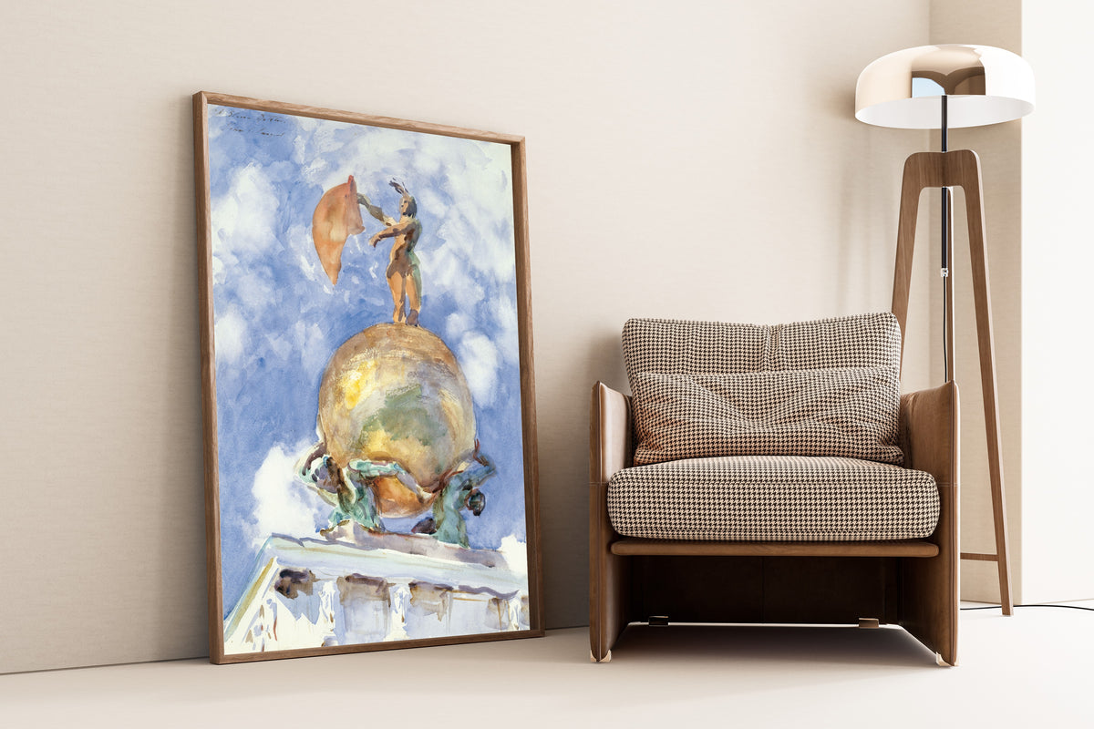 John Singer Sargent — The Dogana, Statue of Fortune | Fine Art Print