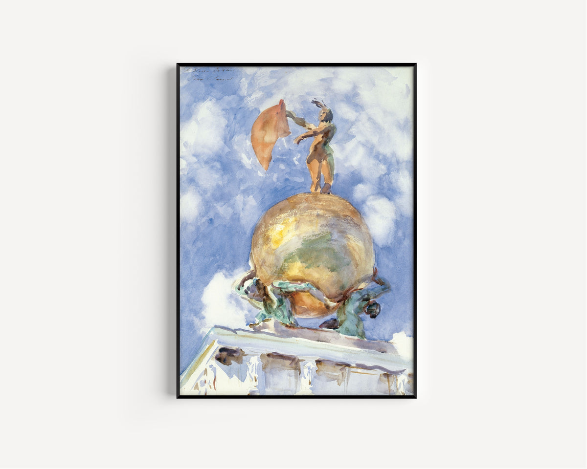 John Singer Sargent — The Dogana, Statue of Fortune | Fine Art Print
