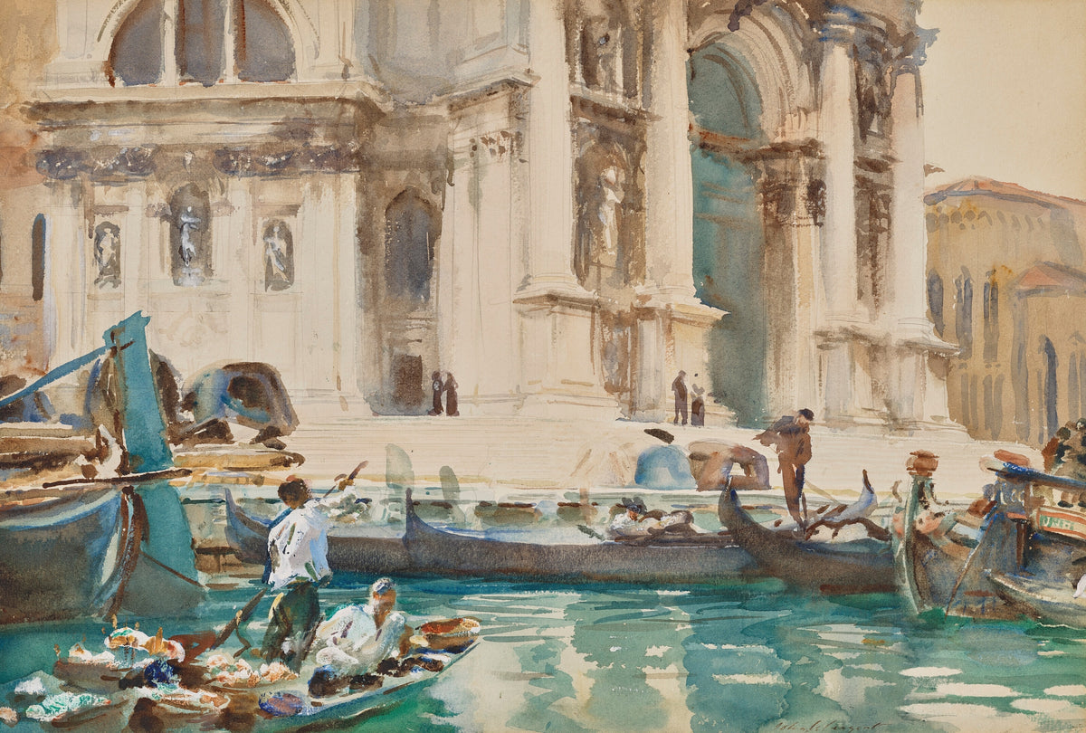 John Singer Sargent — The Façade of La Salute, Venice | Fine Art Print