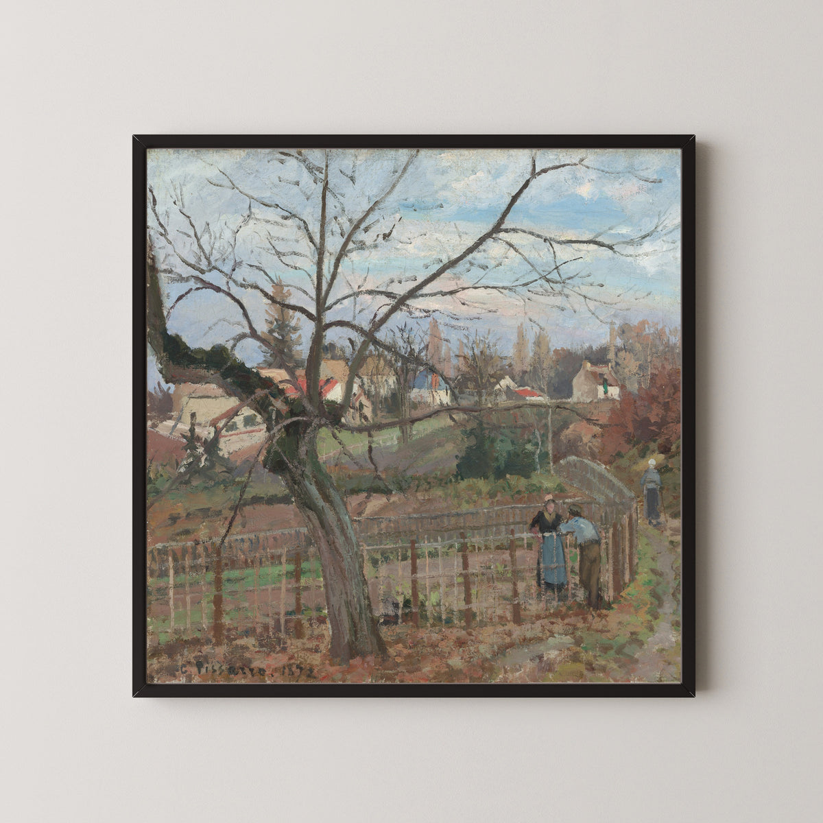 Camille Pissarro — The Fence | Fine Art Print