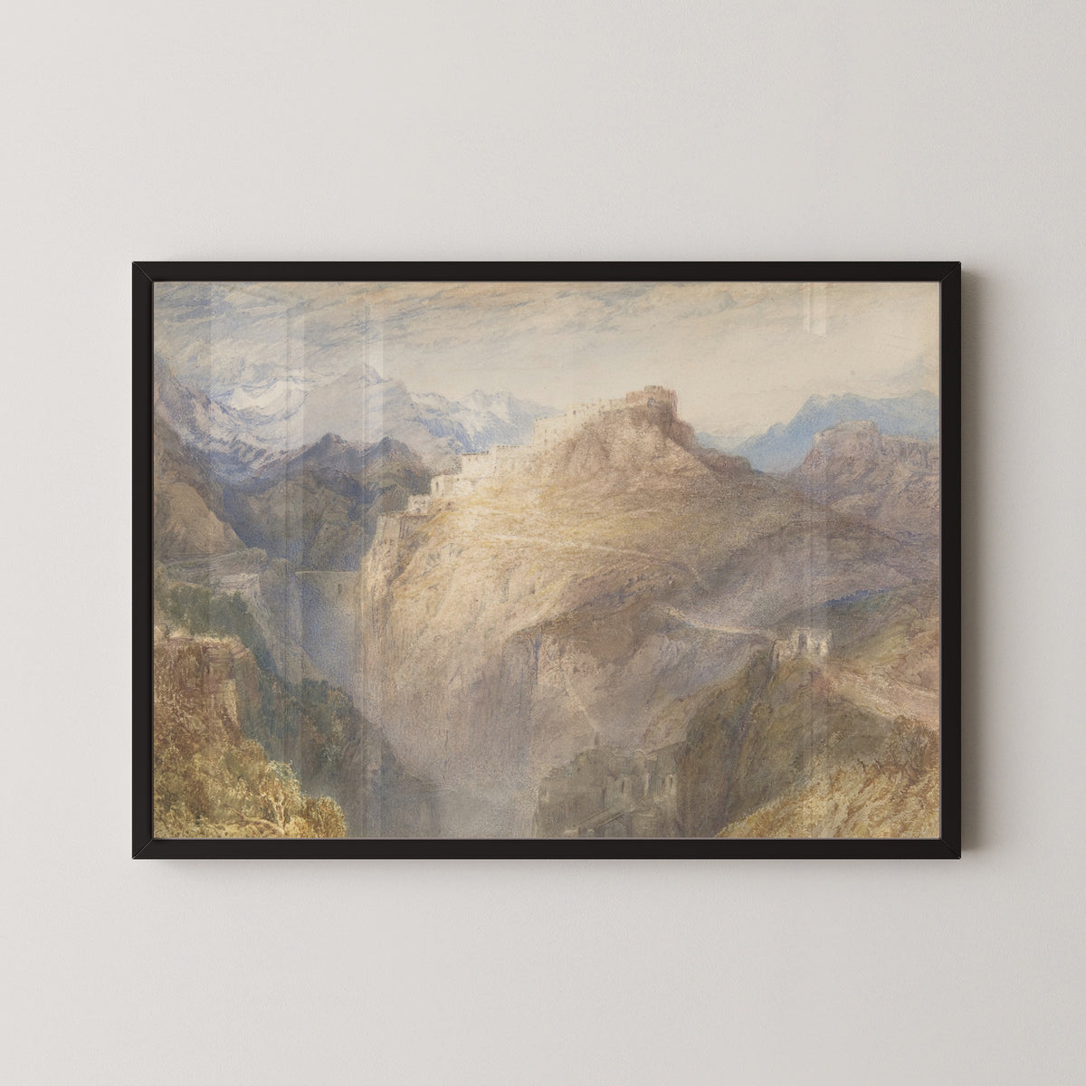 J.M.W. Turner — The Fort of L'Esseillon, Val de la Maurienne, France | Landscape Fine Art Print