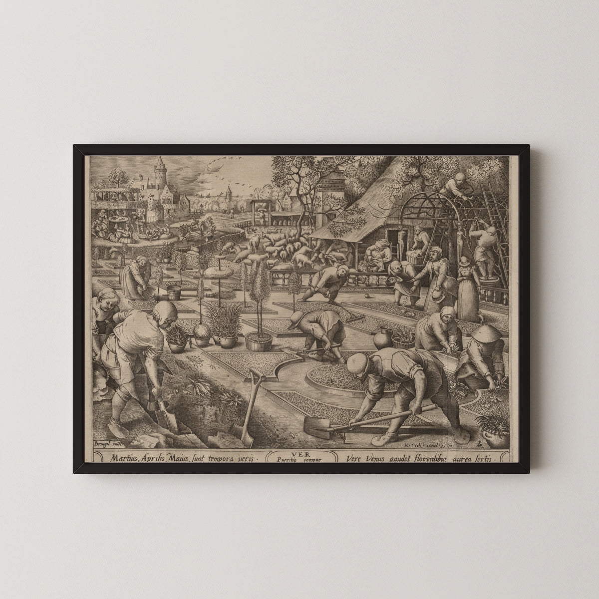 Pieter Bruegel the Elder — The Four Seasons: Spring | Engraving Print