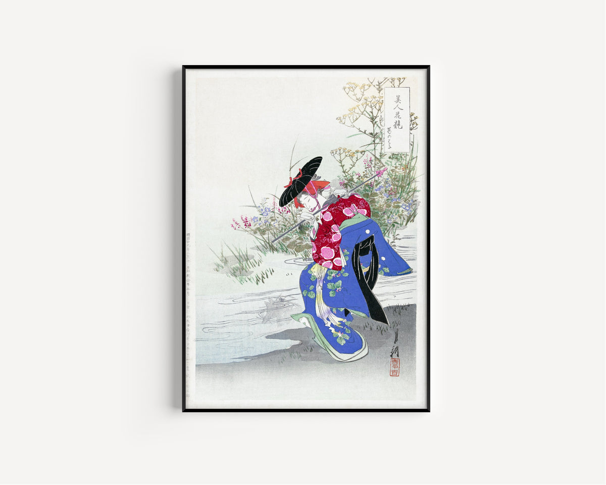 Ogata Gekkō — The Fox Spirit (1896) | Japanese Woodblock Print (Ukiyo-e)