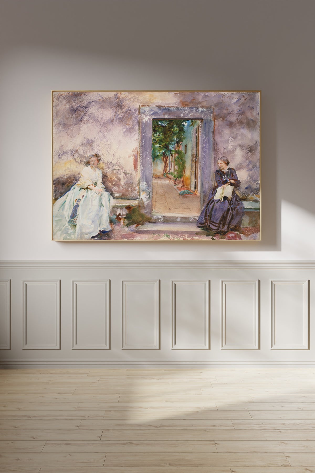 John Singer Sargent — The Garden Wall | Fine Art Print