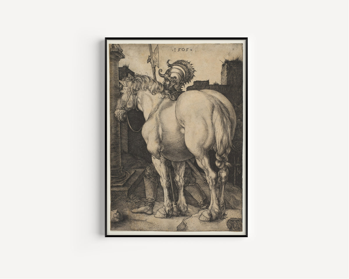Albrecht Dürer — The Great Horse | Engraving Print