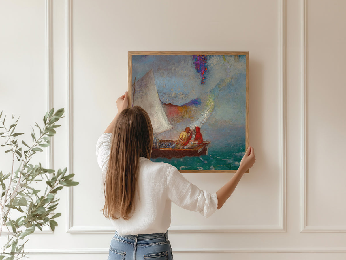 Odilon Redon — The Grey Sail | Symbolist Art Print