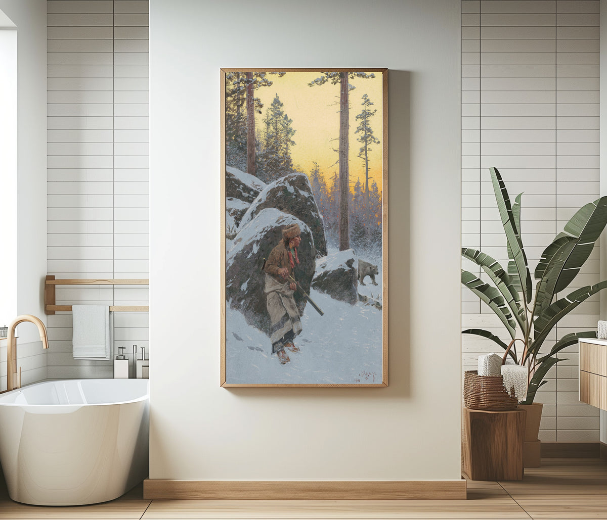 Henry Farny — The Indian Bear Hunter | Western Art Print