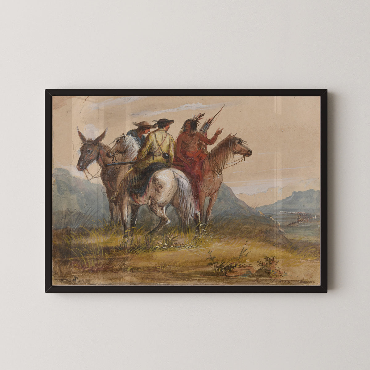 Alfred Jacob Miller — The Indian Guide | Western Art Print