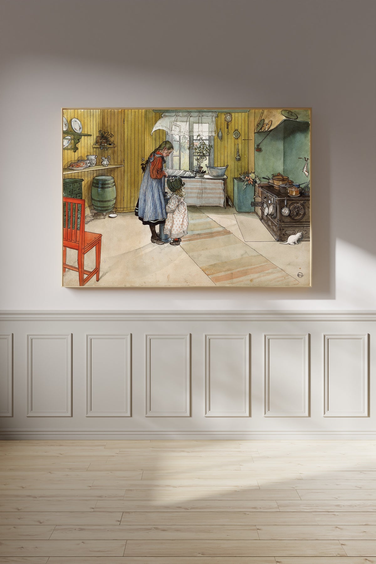 Carl Larsson — The Kitchen | Swedish Watercolour Print