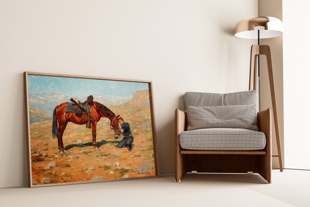 Charles Schreyvogel — The Last Drop | Western Art Print