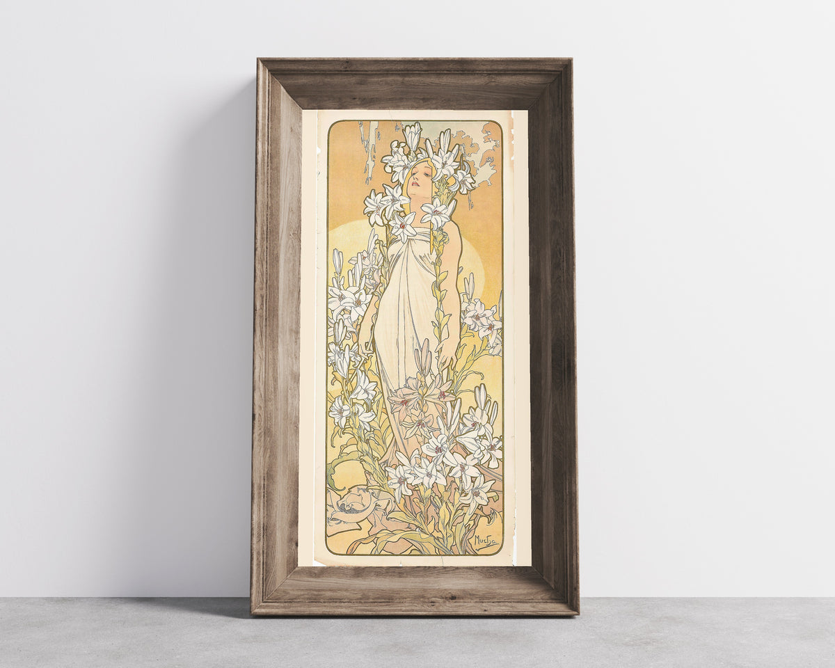 Alphonse Mucha — The Lily | Art Nouveau Print