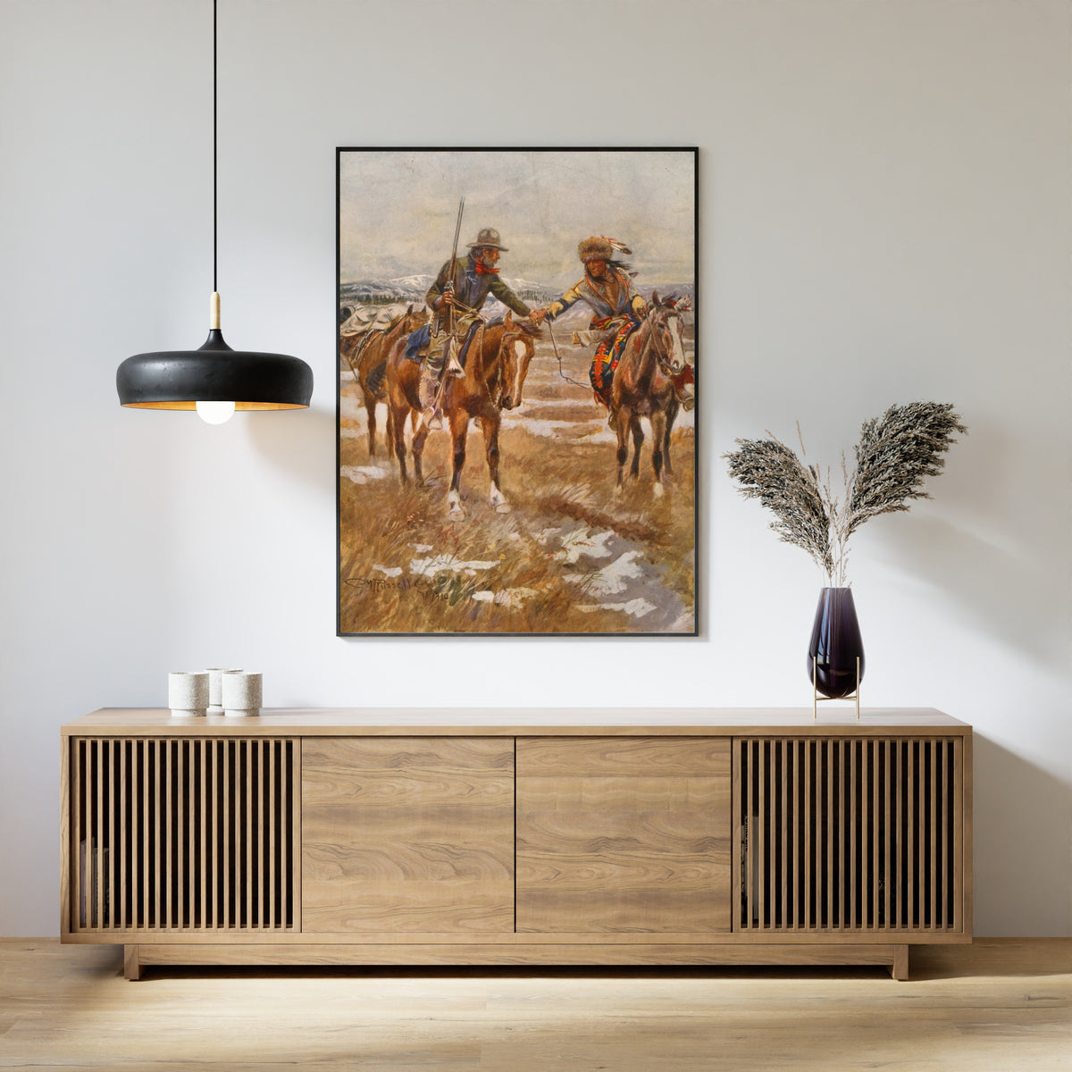 Charles M. Russell — The Meeting | Western Art Print