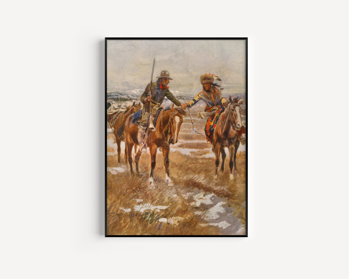 Charles M. Russell — The Meeting | Western Art Print