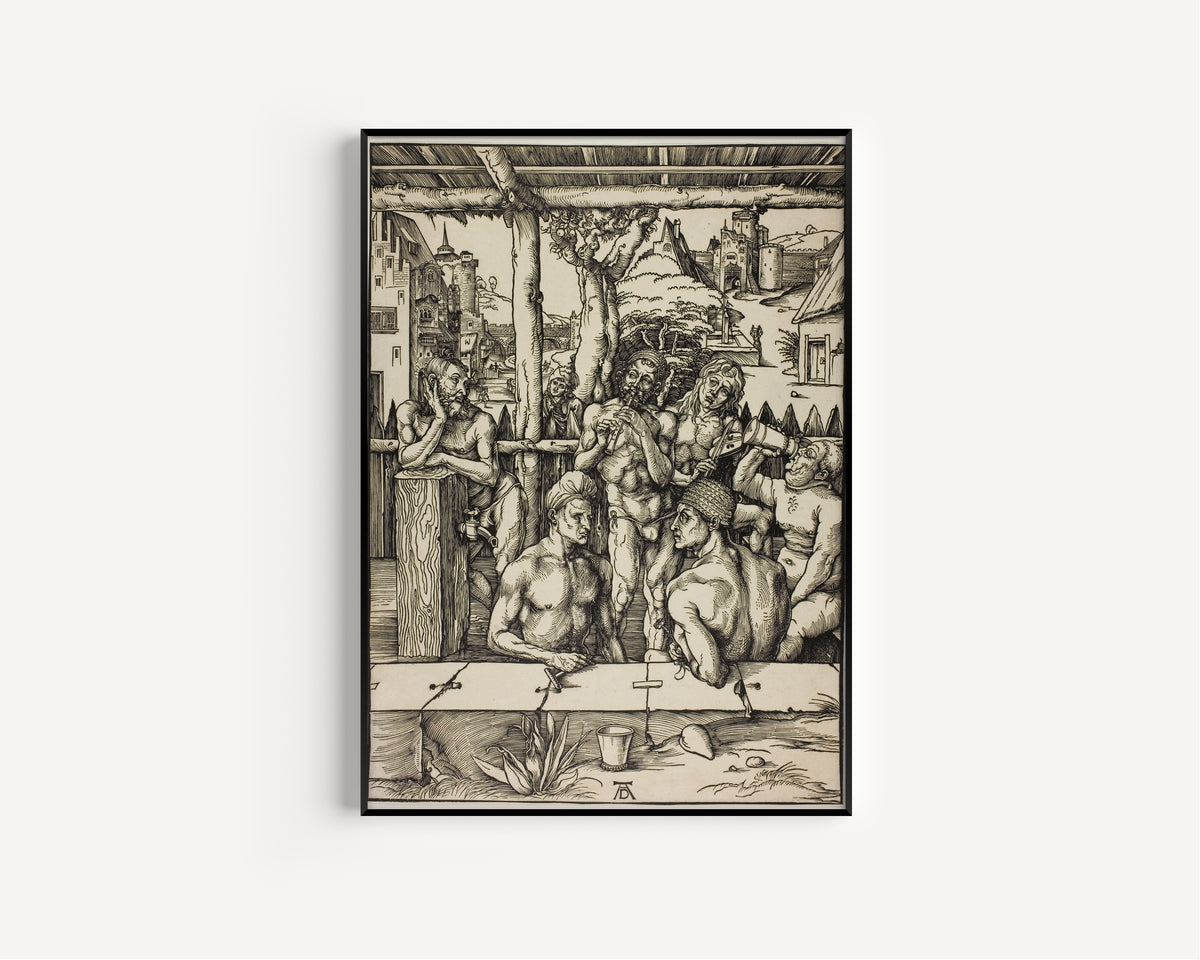 Albrecht Dürer — The Men’s Bath | Woodcut Print