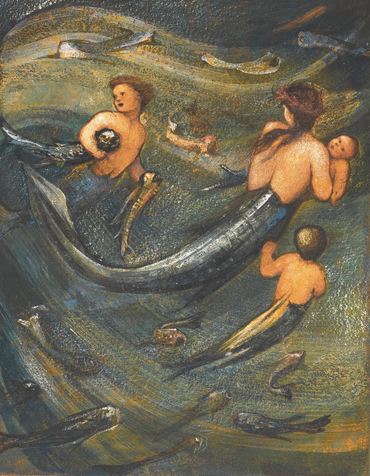 Edward Burne-Jones — The Mermaid Family | Pre-Raphaelite Art Print