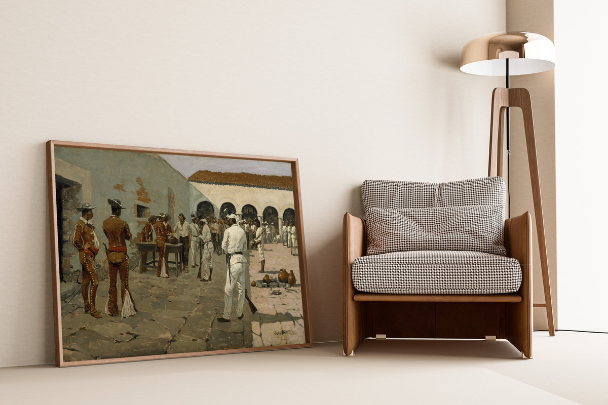 Frederic Remington — The Mier Expedition: The Drawing of the Black Bean | Western Art Print