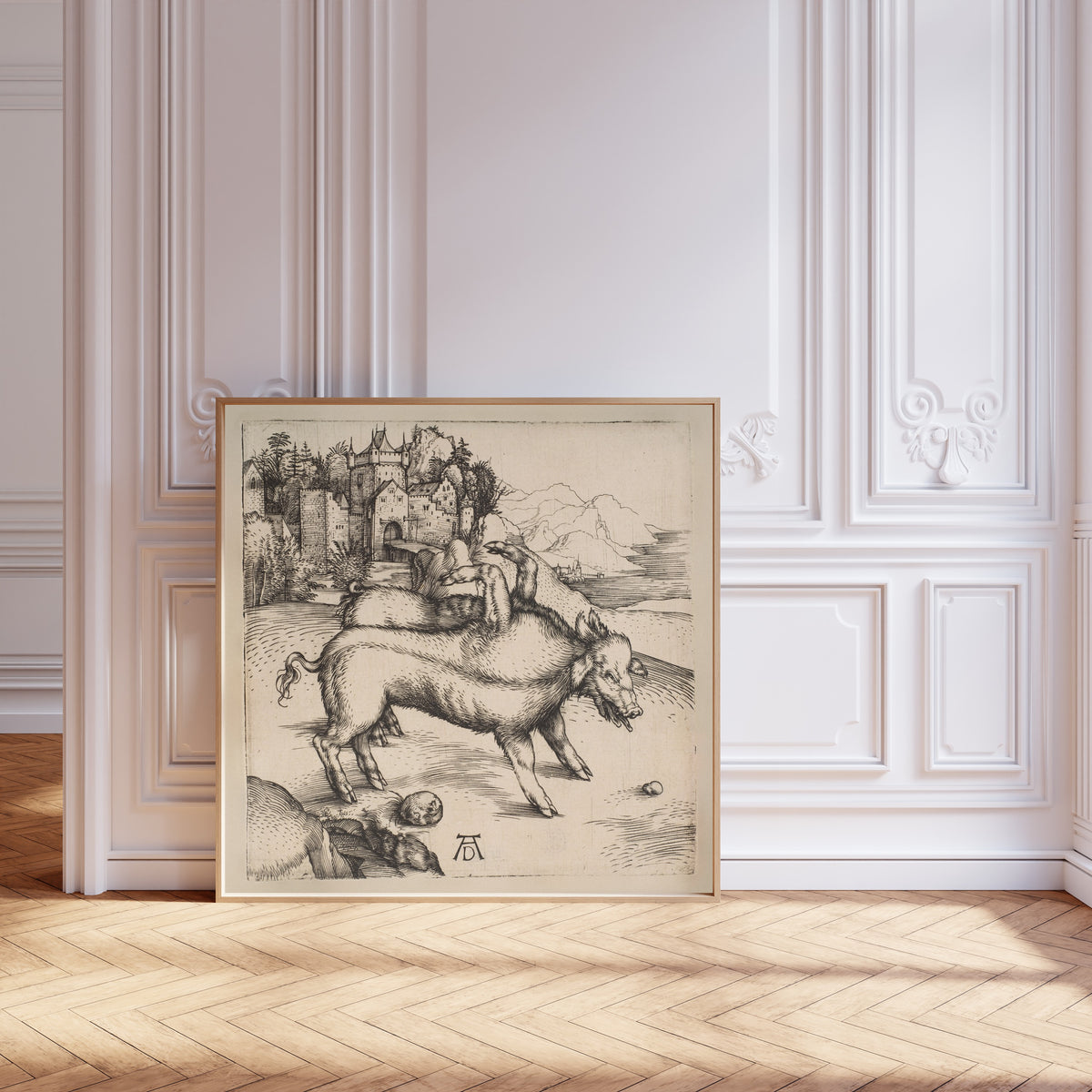 Albrecht Dürer — The Monstrous Pig of Landser | Engraving Print