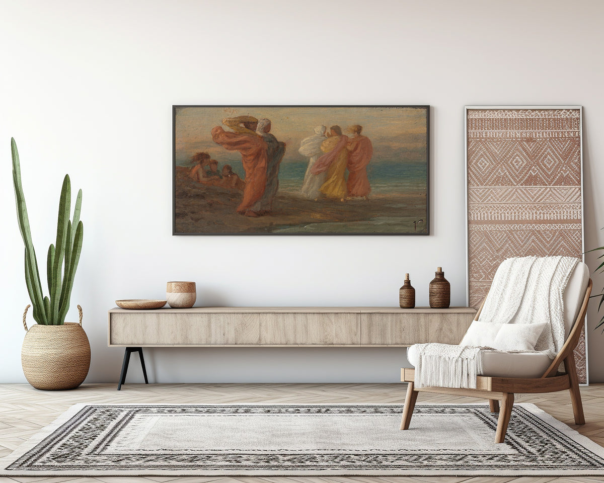 Elihu Vedder — The Music Party | Symbolist Art Print