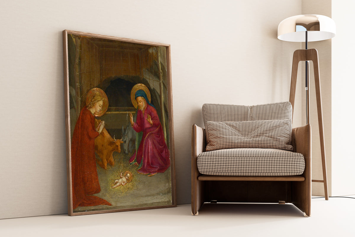 Fra Angelico — The Nativity | Christmas Art Print