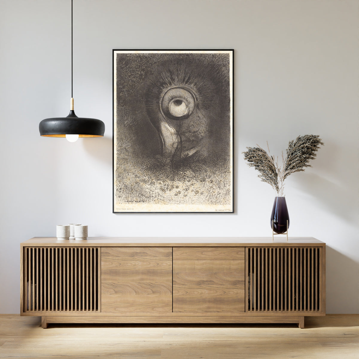 Odilon Redon — The Origins: There Was Perhaps a First Vision Attempted in the Flower | Symbolist Art Print
