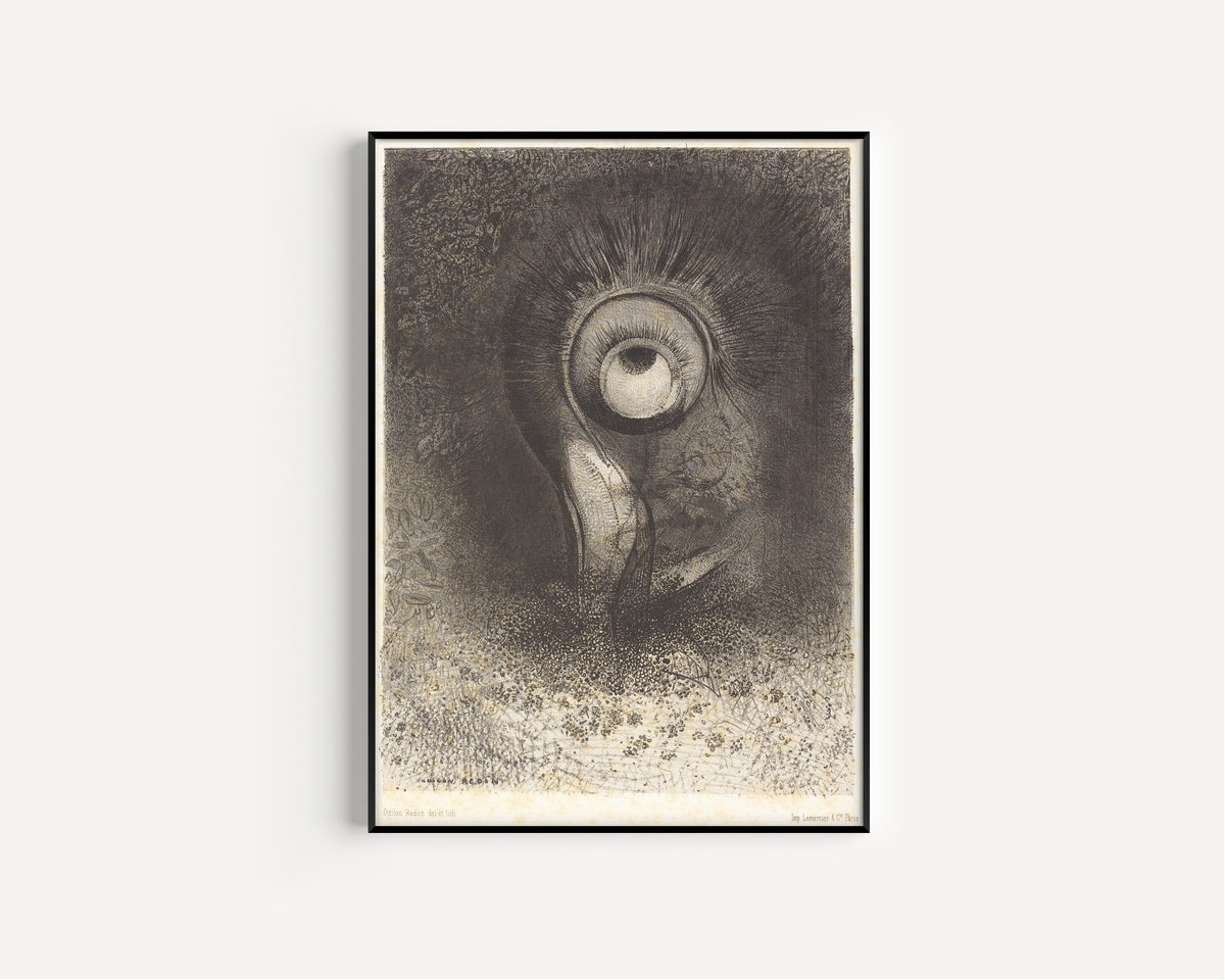 Odilon Redon — The Origins: There Was Perhaps a First Vision Attempted in the Flower | Symbolist Art Print
